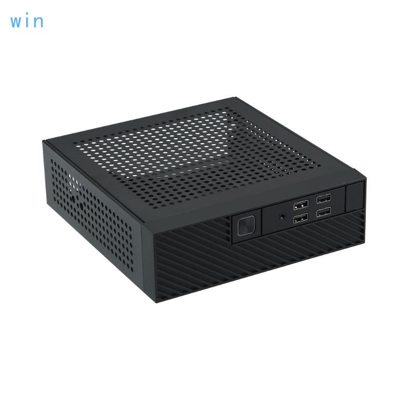 Win M10 Mini ITX เคสคอมพิวเตอร์แชสซี HTPC Host Case USB ITX Enclosure PC Case