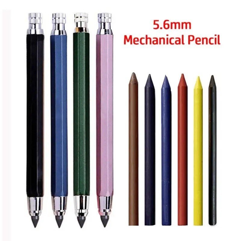 ดินสอกด 2B/4B/6B/8B 5.6mm. อุปกรณ์เครื่องเขียนดินสอสําหรับโรงเรียน