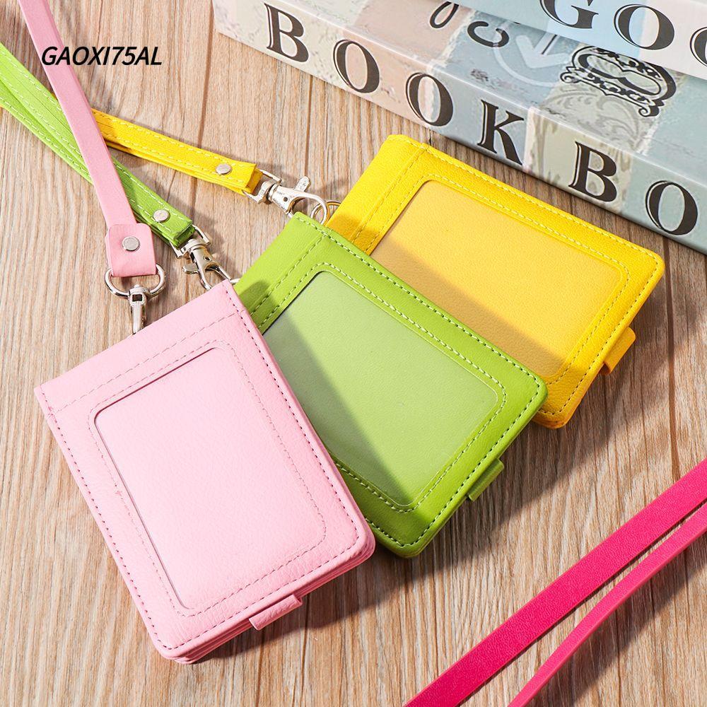 GAOXI75AL ที่ใส่บัตรทํางานแฟชั่นสํานักงานโรงเรียนโลหะผู้ถือป้ายชื่อ