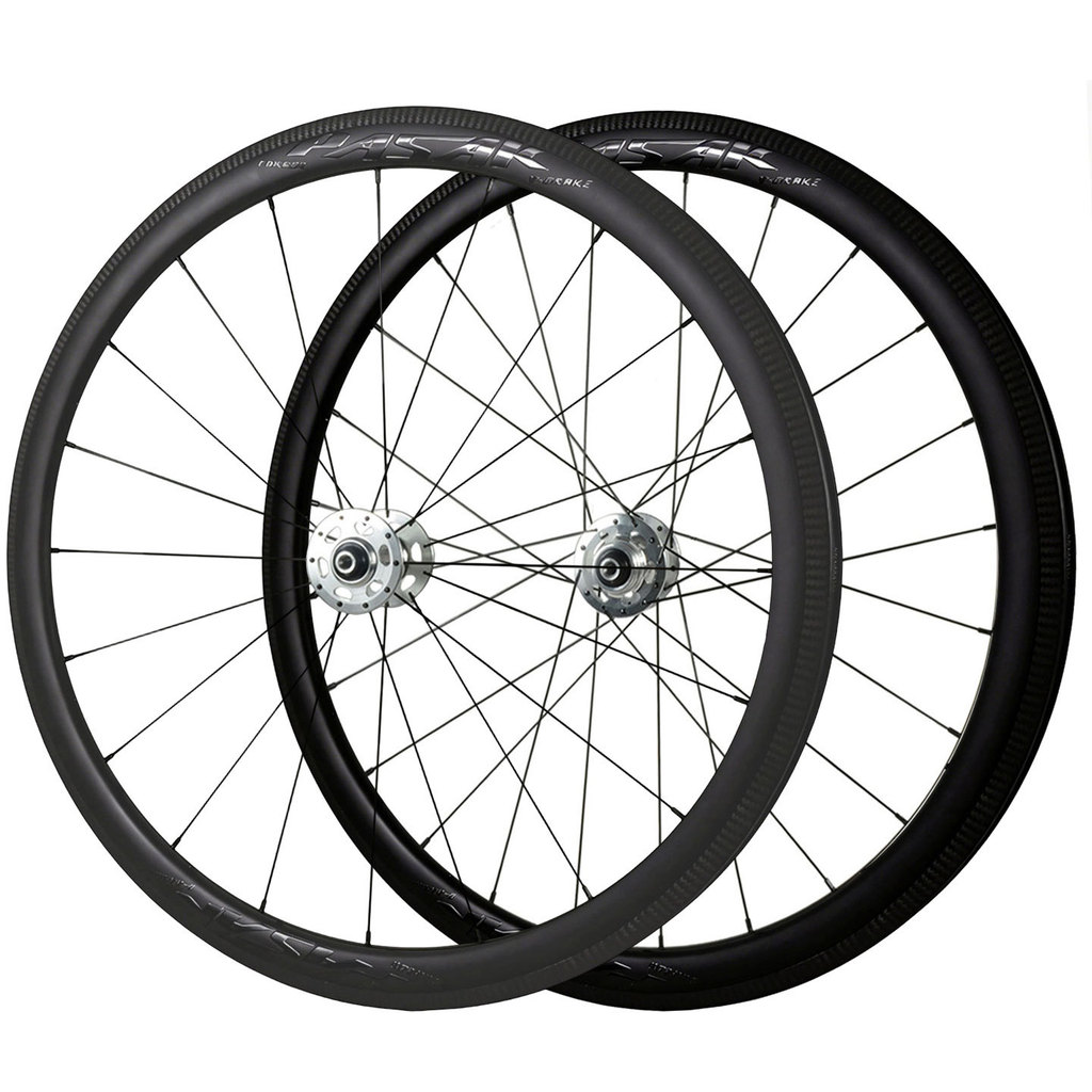 PASAK Track Bike ชุดล้อคาร์บอน FIXED‐ Gear V‐ เบรค 38 มม.ความลึกของขอบ FIXED Cog พร้อม Lockring 700C