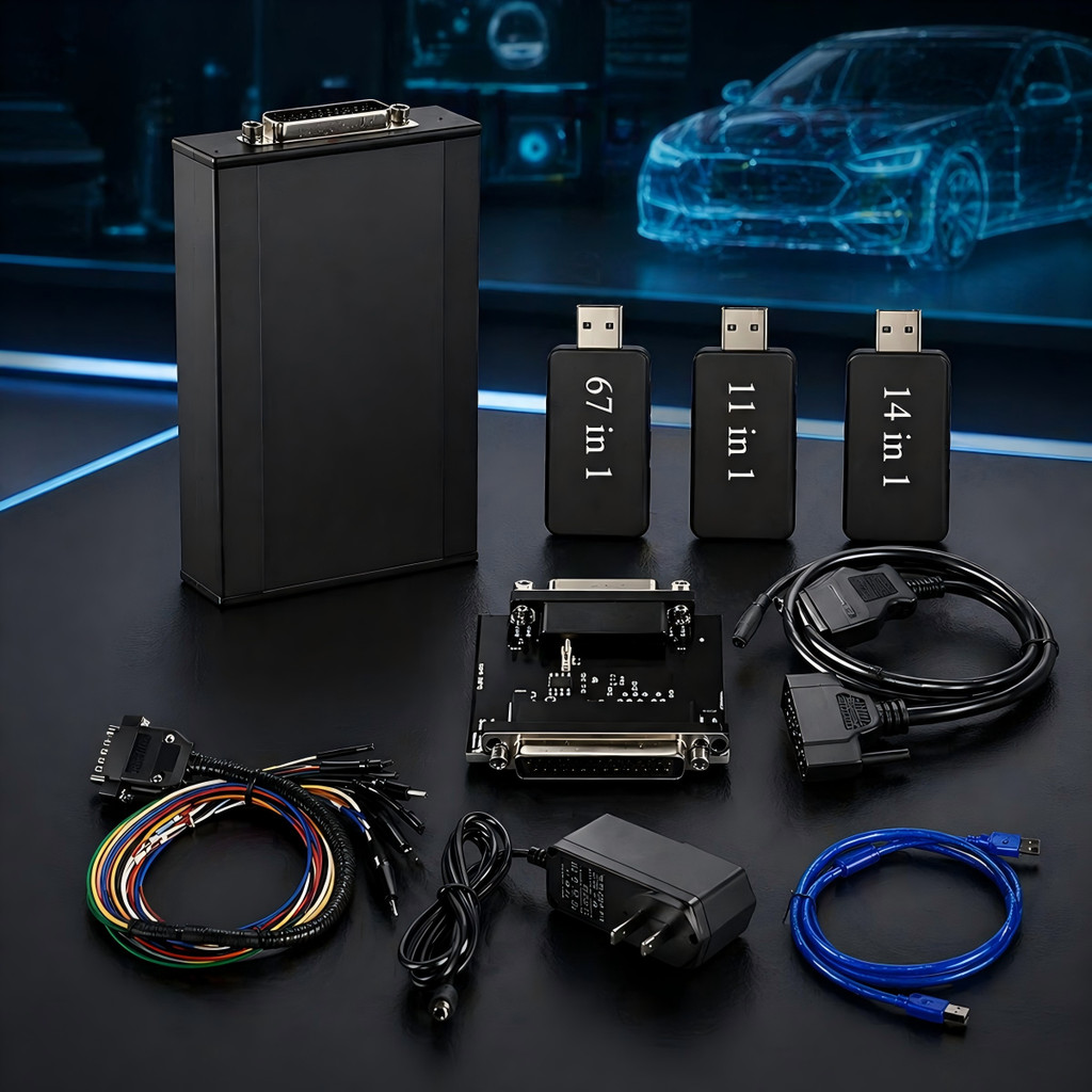 Pcmflash โปรแกรมเมอร์ Full J2534 Pcmflash ECU การเขียนโปรแกรมเครื่องมือ Stand.J2534 Pro + 32 รุ่น SM