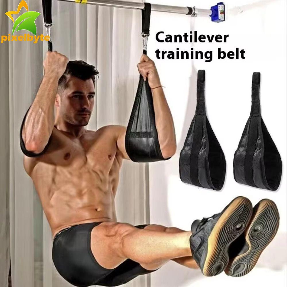 PIXELBYTE Fitness AB Sling Straps, Suspension Muscle ออกกําลังกายเข็มขัดพยุง, Pull Up Bar เข็มขัดฝึก