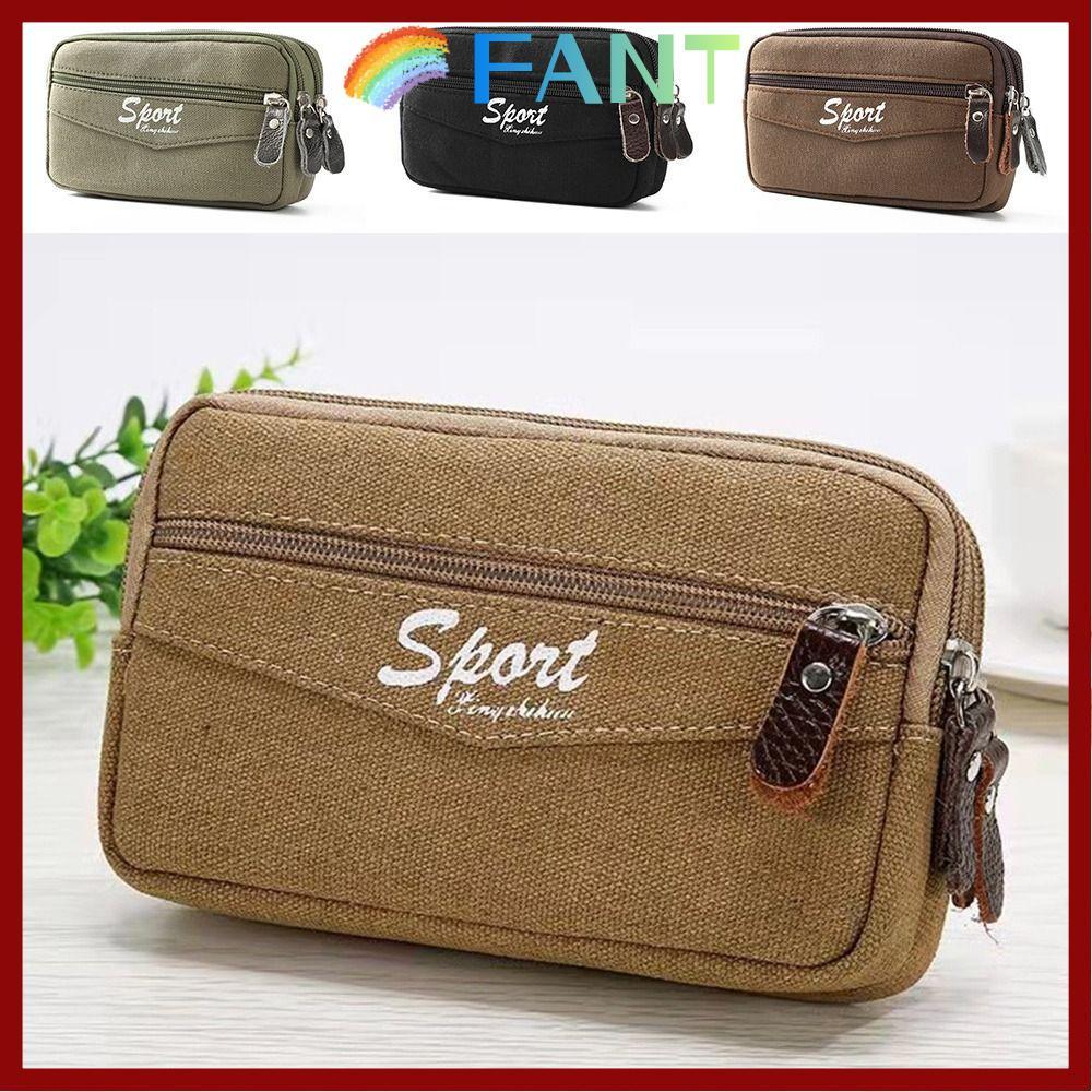 FANT Sport Purse, กระเป๋าคาดเอวที่วางโทรศัพท์แบบพกพากันน้ํา, กระเป๋าใส่เข็มขัดผ้าใบมัลติฟังก์ชั่นเพื่อการพักผ่อนทุกวัน