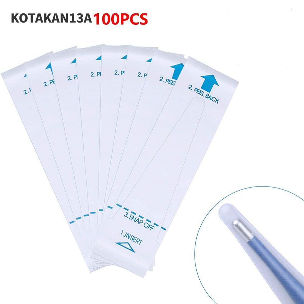 KOTAKAN13A 100PCS Digital Probe Covers, Thin Hygienic Temperature Probe Cover,คุณภาพสูงทิ้งUniversal