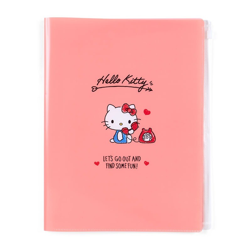 Japan sanrio sanrio Six-Page Sandwich Binder A3A4 กระเป๋าเก็บของ Roll Storage Envelope Set