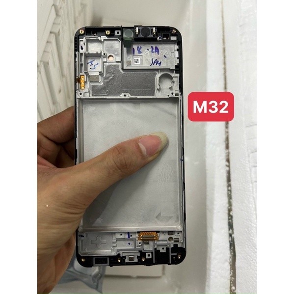 เปลี่ยนหน้าจอสําหรับ Samsung M32 oled พร้อมกรอบ
