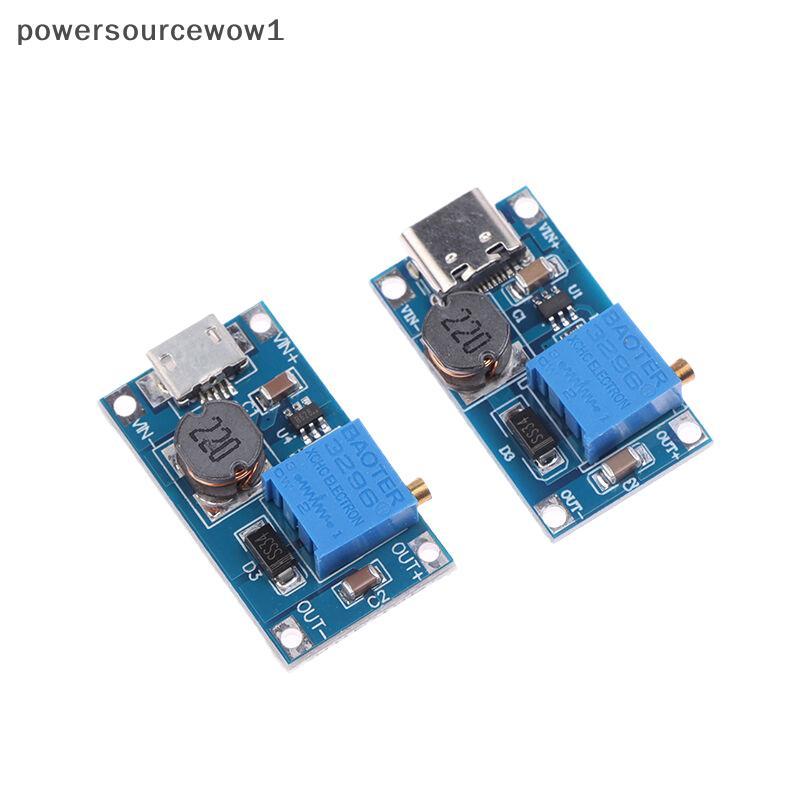 WOW 1PC Dc ถึง Dc Step Up Converter Boost Converter โมดูล MT3608 Mico Type-C อินเทอร์เฟซโมดูล DC แรง