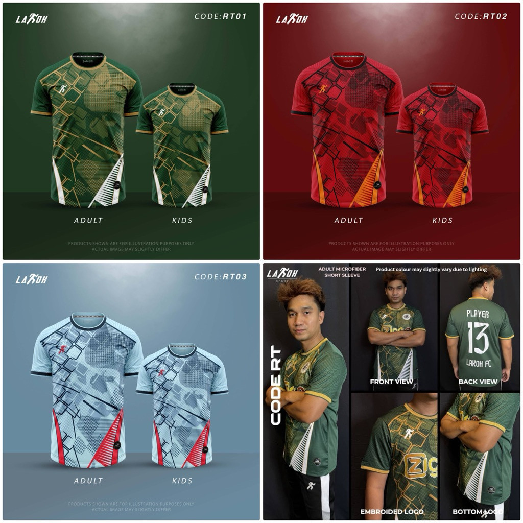 ใหม่ MICROFIBRE LAKOH SPORT KIDS & ADULT JERSEY / SOCCER JERSEY / FUTSAL JERSEY