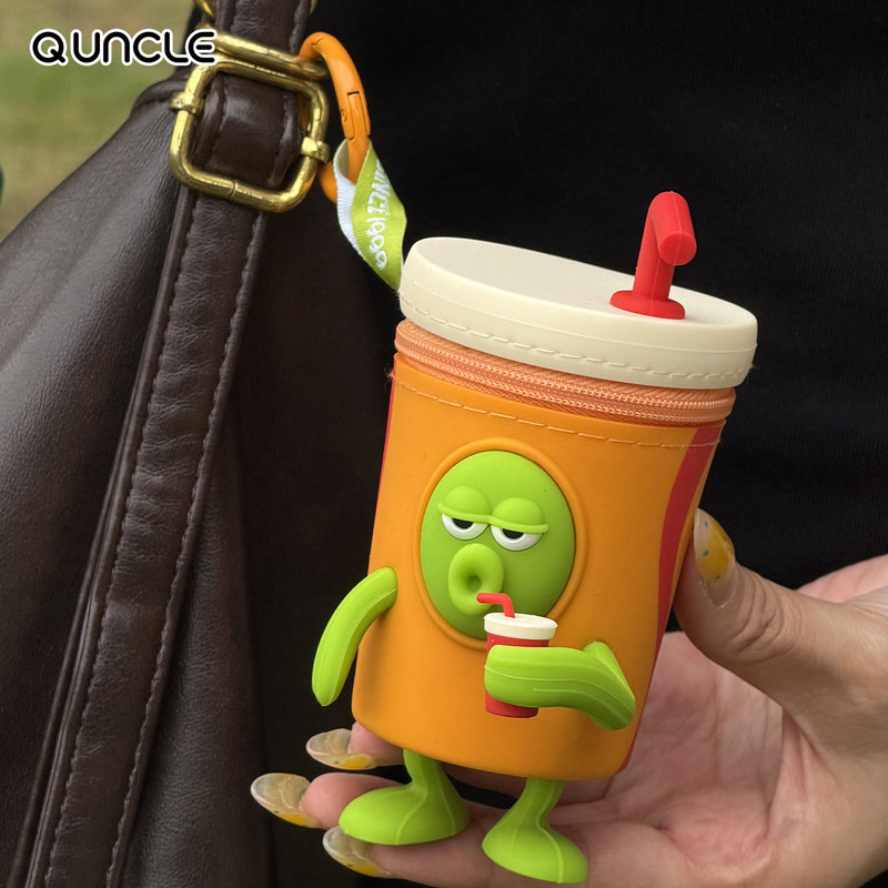 [คลังสินค้าพร้อม] SpongeBob SquarePants Shape Biqibao Resident Silicone Mini Storage Bag Bag Bag Pen