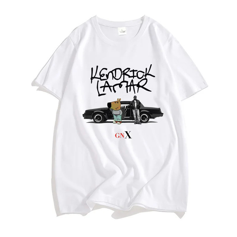 พร้อมส่ง ✅ เสื้อยืด Kendrick Lamar X SZA GrandNational Tour ลายกราฟิกอัลบั้ม GNX เสื้อยืดผ้าฝ้ายเนื้