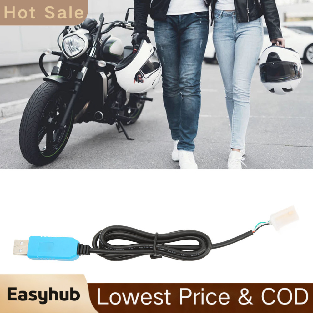 easyhub-th Qiilu รถจักรยานยนต์ไฟฟ้าสาย USB RS323 ความไวสูงต่อ TTL พร้อมความเข้ากันได้ของตัวควบคุม VO