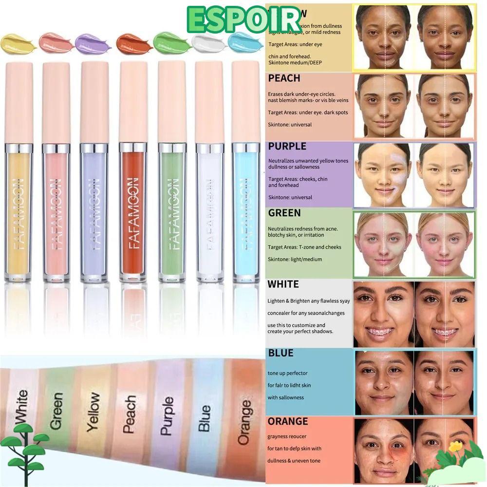 IESPOIRHA Liquid CONCEALER, Dark Circles Full Coverage Foundation Cream, Cover Spot Acne Face Makeup