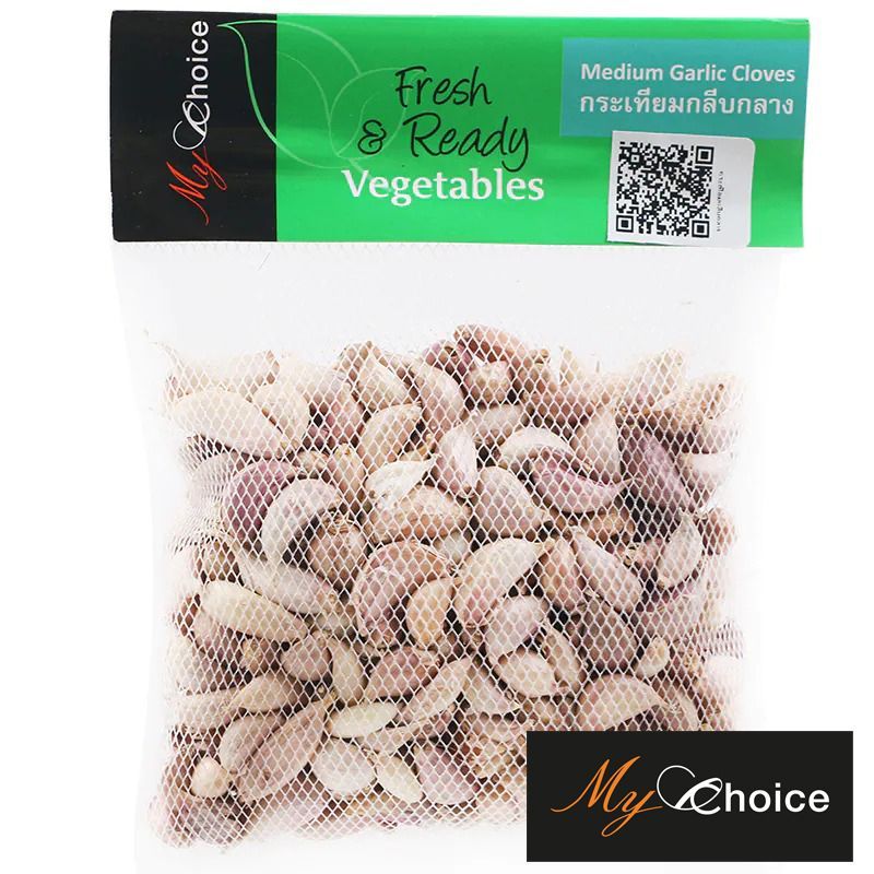 มายช้อยส์กระเทียมไทยกลีบกลาง My Choice Medium Thai Garlic Cloves [หมายเลขบาร์โค้ด 8853474023219]