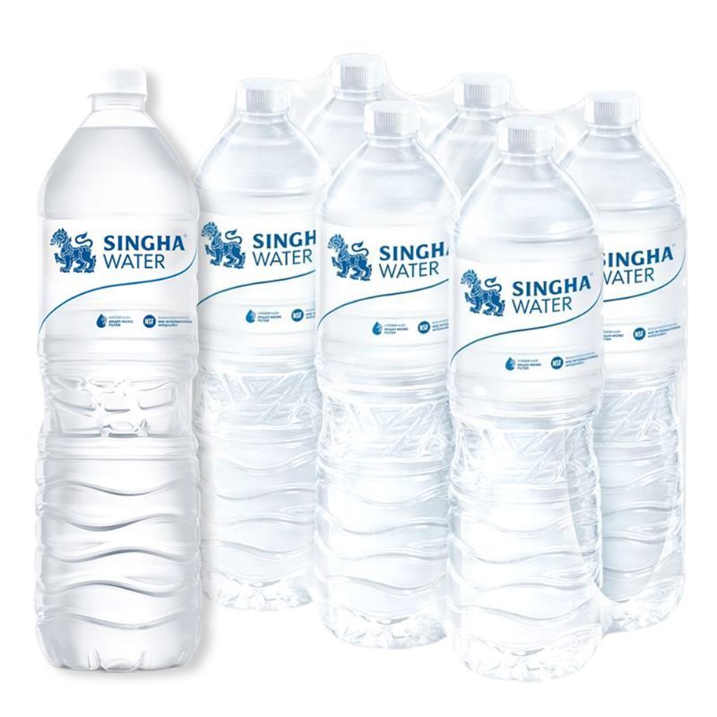 สิงห์น้ำดื่ม 1.5ลิตร แพค 6 Singha Drinking Water 1.5ltr. Pack 6 [หมายเลขบาร์โค้ด 8850999320021 ]