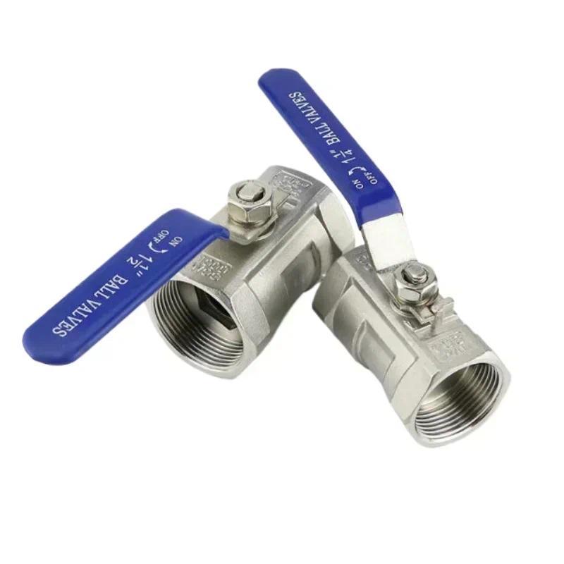 304 สแตนเลส BallValve 1/4 "1/2" 3/8 "3/4" DN8 DN10 DN15 DN20 บอลวาล์วหญิง BSP