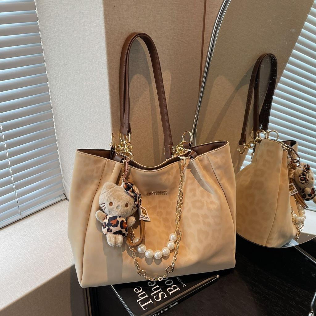 Amy Rabbit Female Bag 2026 Fashion Retro Simple Daily All-Match Large-capa Shoulder Tote Bag