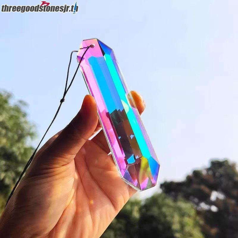 TGST ประดิษฐ์คริสตัลที่มีสีสันแขวน Prism Suncatcher Rainbow Maker สําหรับ Cafe Shop หน้าต่างตกแต่งผน