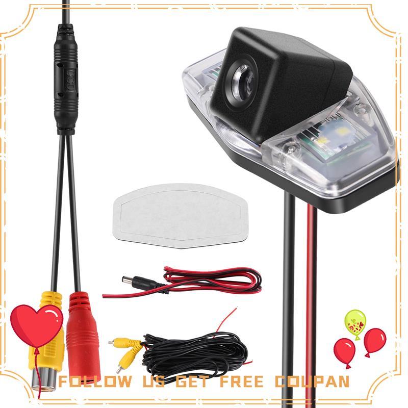 Auto รถด้านหลังดูกล้องสํารองย้อนกลับที่จอดรถกล้องสําหรับ Accord EK FD Pilot Fit Jazz TSX 1998-2013 q