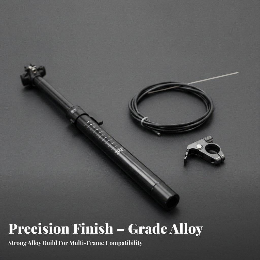 Dropper Seatpost พร้อม Actuator ไฮดรอลิกปรับ Seatpost พร้อม Lever Dropper Actuator Smooth Bike Part 