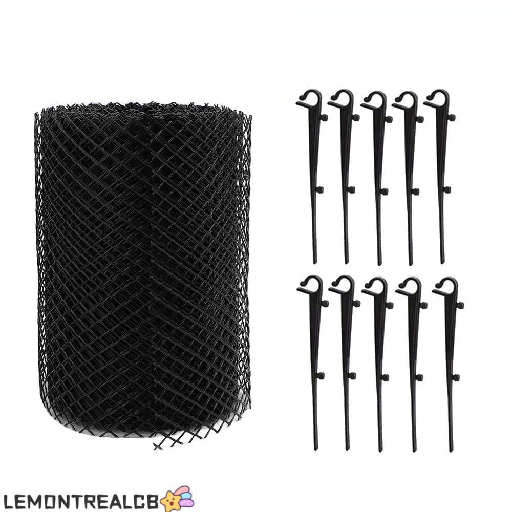 LEMONTREALCB Gutter Guard Mesh Roll, พลาสติกกรองเศษ Gutter Leaf Guard Roll, นํากลับมาใช้ใหม่ติดตั้งง