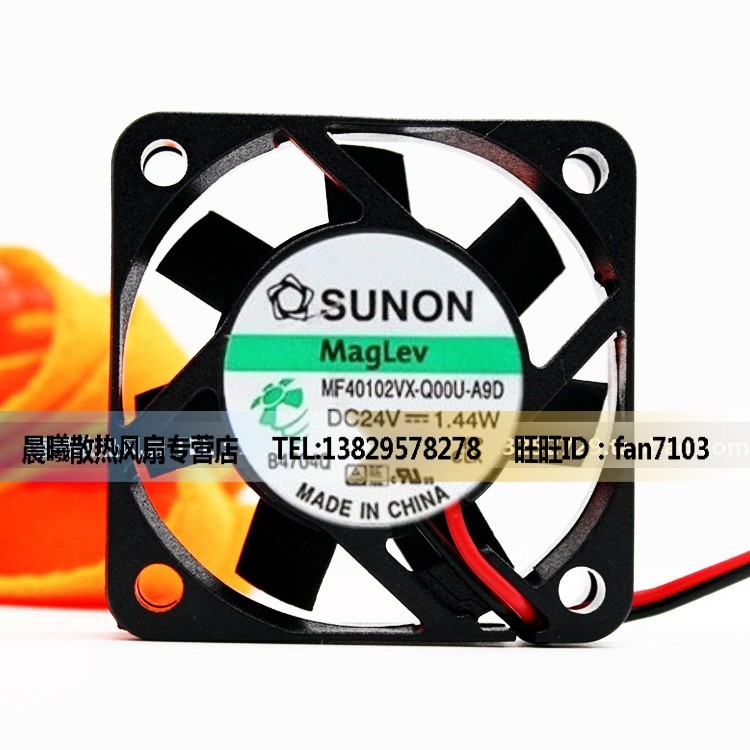 SUNON Jianzhun MF40102VX-Q00U-A9D 4010 4CM DC24V 1.44W พัดลมอินเวอร์เตอร์