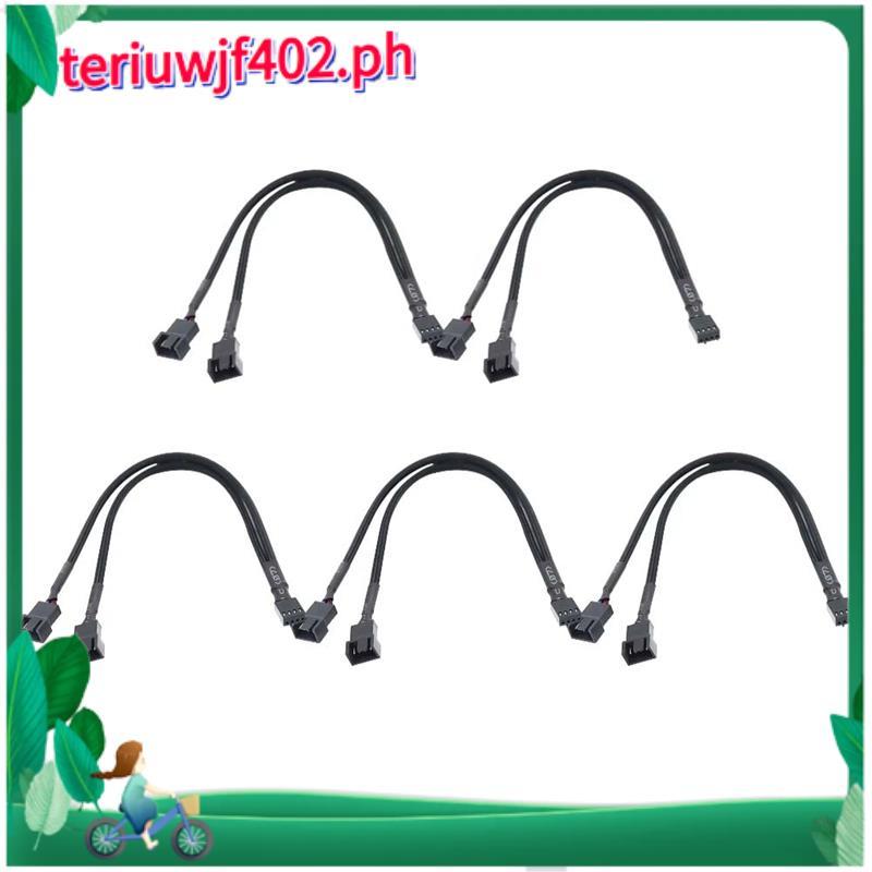 4-Pin PWM Fan Splitter Hub Cable สําหรับเมนบอร์ดและCPU PC Case Fan Extension Adapter Y Splitter Cabl