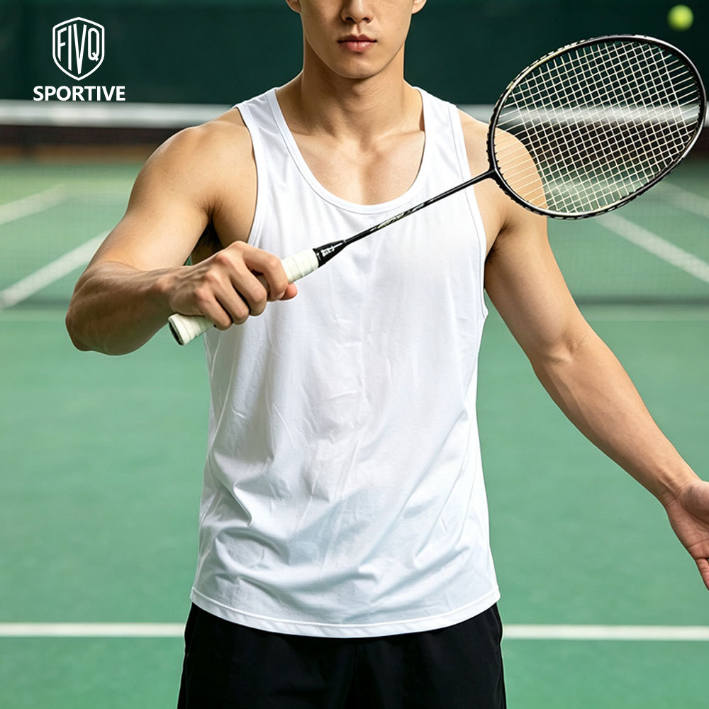เสื้อกล้ามวิ่งมาราธอน Mens Breathable Quick Drying Sports Vest
