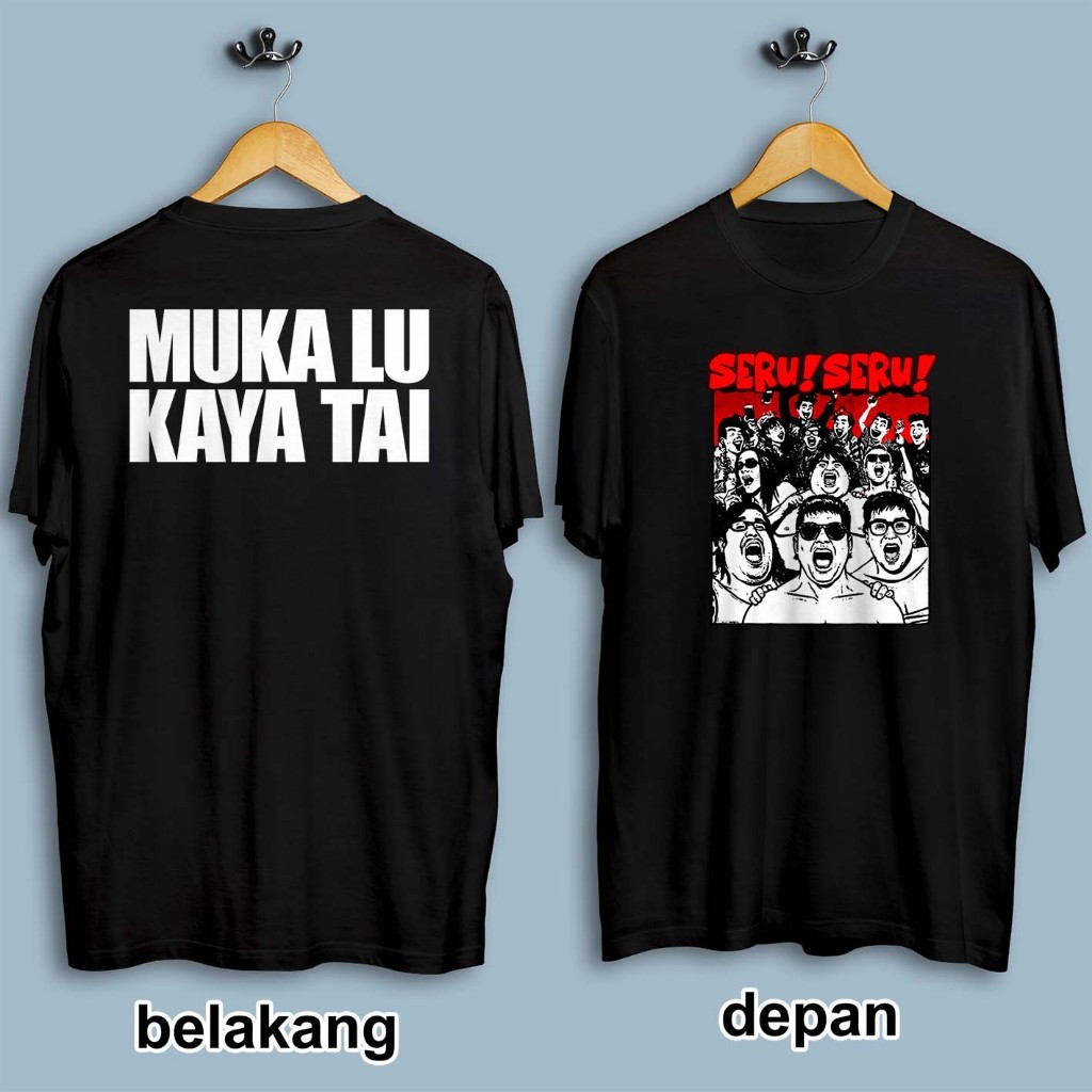 LU FACE RICH TAI MODERN WORDS เสื้อยืด TOP สําหรับผู้ชายและผู้หญิงผู้ใหญ่