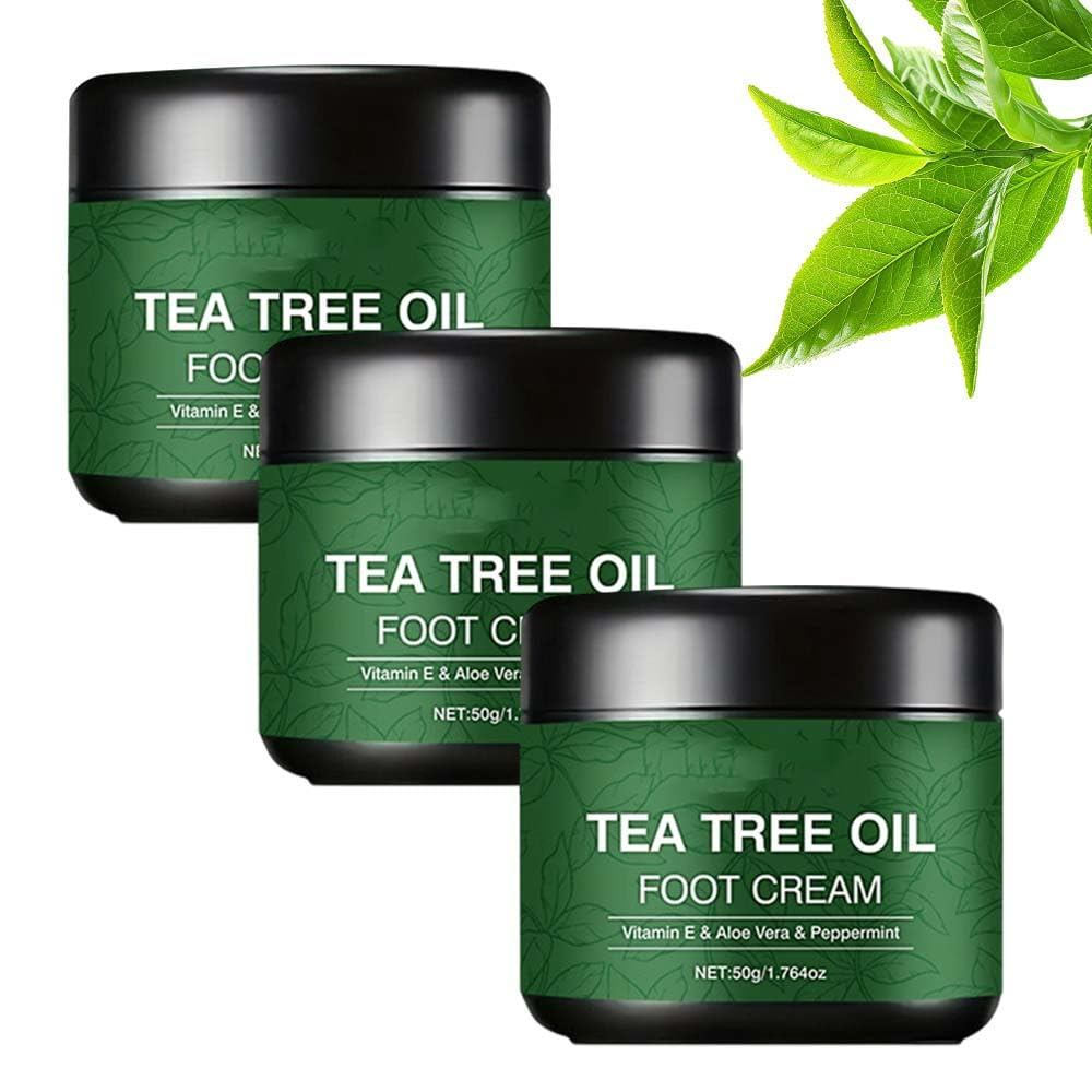 Tea Tree Oil Foot Moisturizer, 2026 New Style Tea Tree Oil Foot Moisturizer, เหมาะสําหรับส้นเท้าและเ
