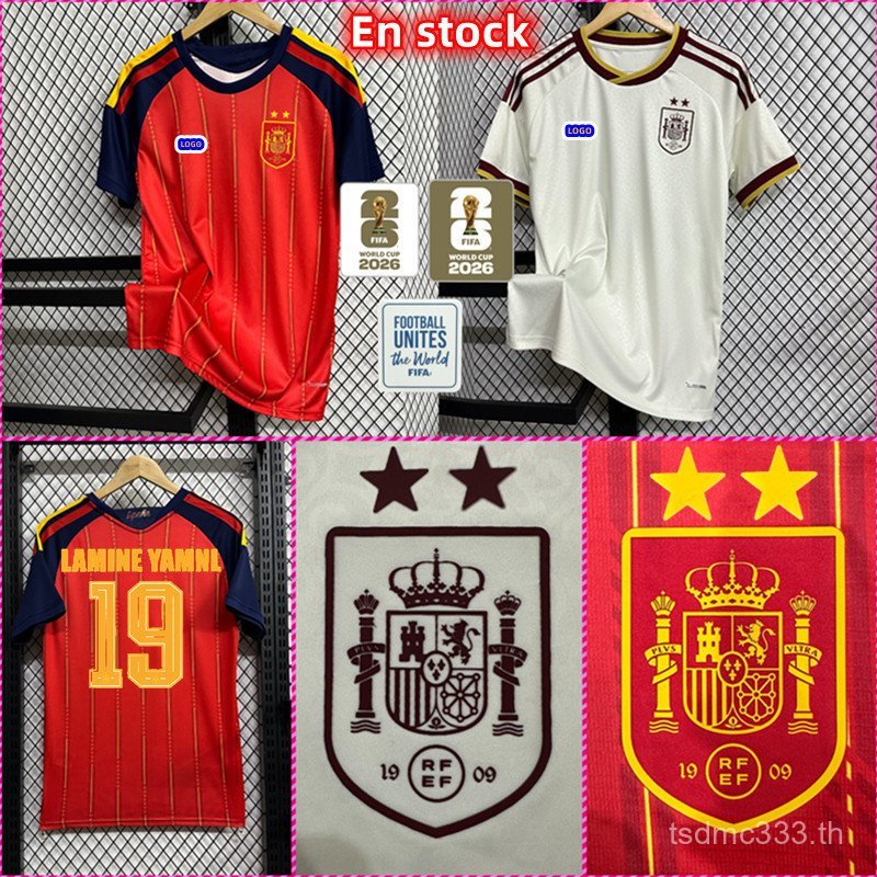 2026 World Cup Spain Championship เสื้อฟุตบอล 2 ดาว ไซส์ 4XL, DP2I