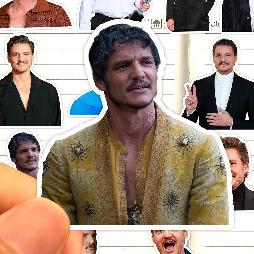 Pedro Pascal Stickers HD Waterproof American Film Actor Pedro Pascal Collection สติ๊กเกอร์ตกแต่ง