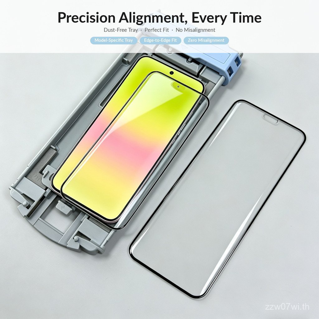3Dโค้งกาวเต็ม9Hกระจกนิรภัยป้องกันหน้าจอปราศจากฝุ่นติดตั้งง่ายHDล้างลายนิ้วมือปลดล็อคสําหรับVivo X300