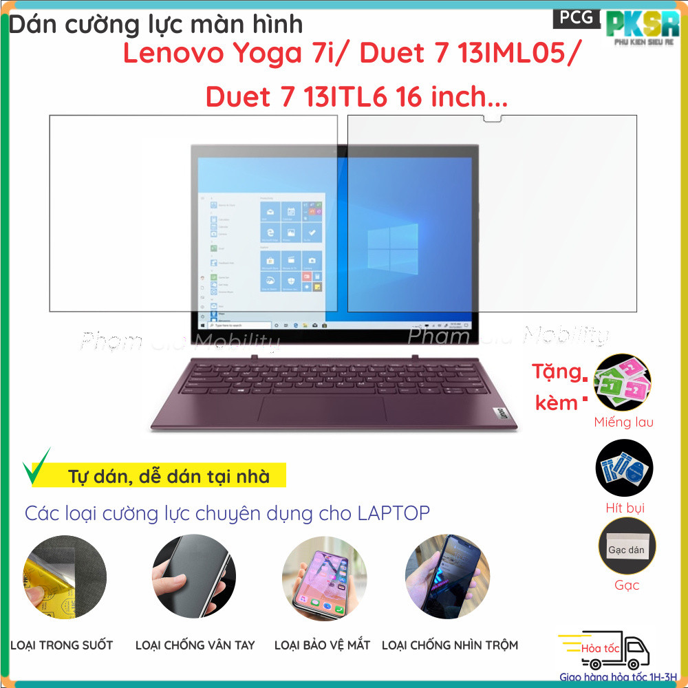 กระจกนิรภัยกันรอยหน้าจอสําหรับ Lenovo Yoga 7 14IPH11 7i Duet 9 13IML05 16AKP10 13ITL6 16AHP9 16ILL10