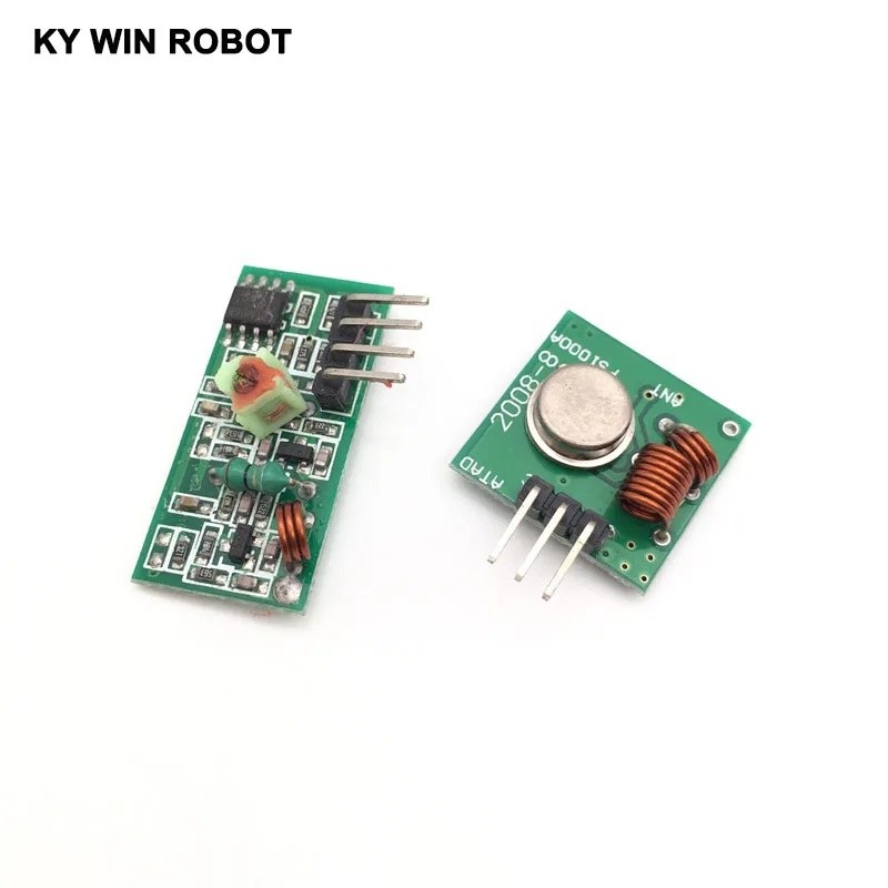Ly 433Mhz RF เครื่องส่งสัญญาณและตัวรับสัญญาณโมดูล Link Kit สําหรับ ARM/MCU WL DIY 315MHZ/433MHZ ไร้ส