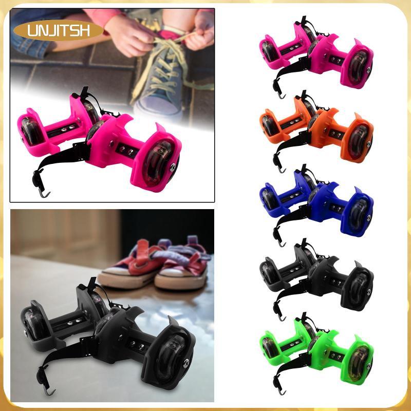 [unjitsh] Heeled Wheels Roller Skates Shiny Heeled Skates รองเท้าสเก็ต Roller Heeled Skates สําหรับเ