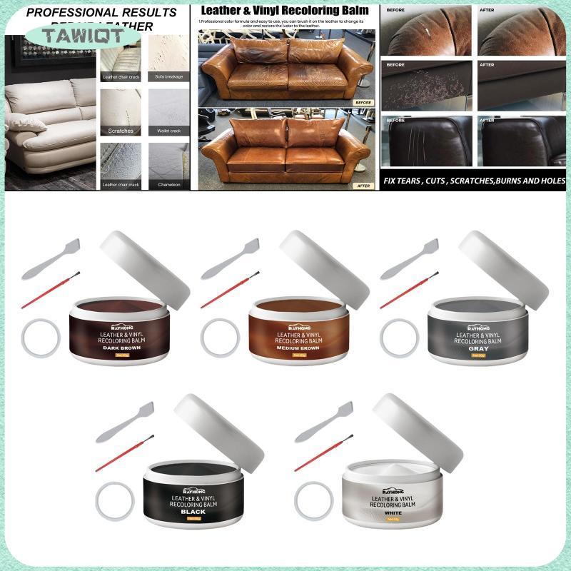 [tawiqt.th] Leather Recoloring Cream Leather Repair Paint Leather Restoration Leather Dye for Furnit