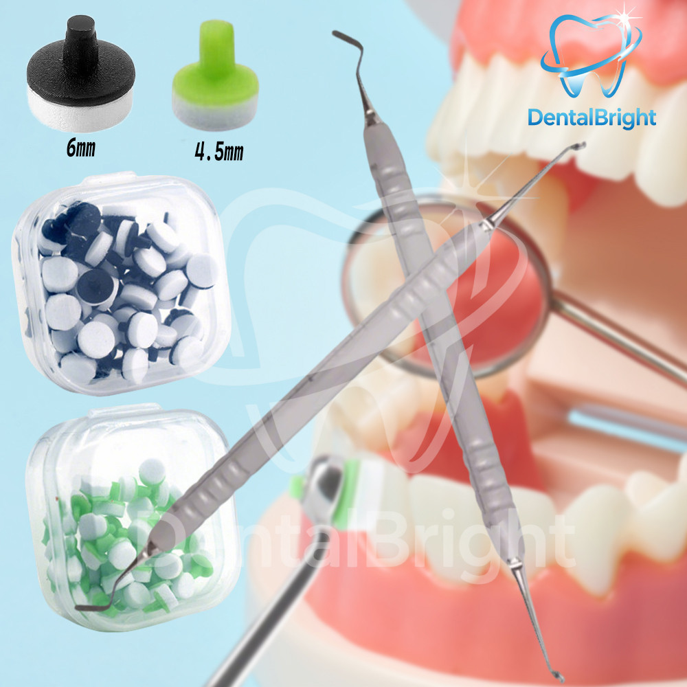 60pcs Dental Resin Filling Molding Tool Veneer Foam Pads Composite Resin Dental Materials