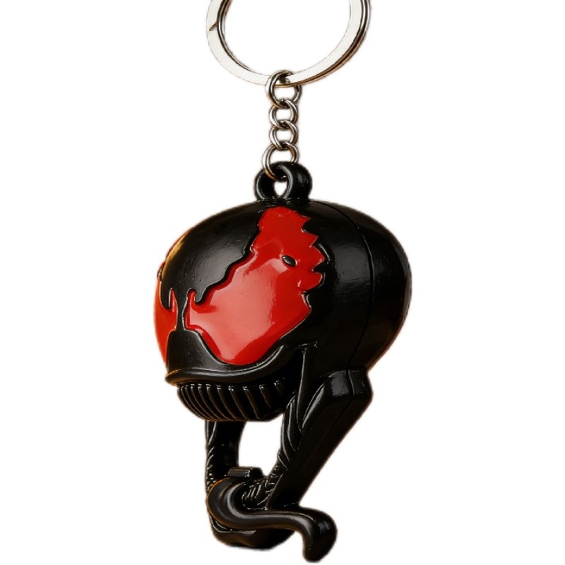 Creative Venom Spider อุปกรณ์ต่อพ่วง Venom Deadly Guardian โลโก้โลหะพวงกุญแจรถกระเป๋านักเรียนจี้สามา