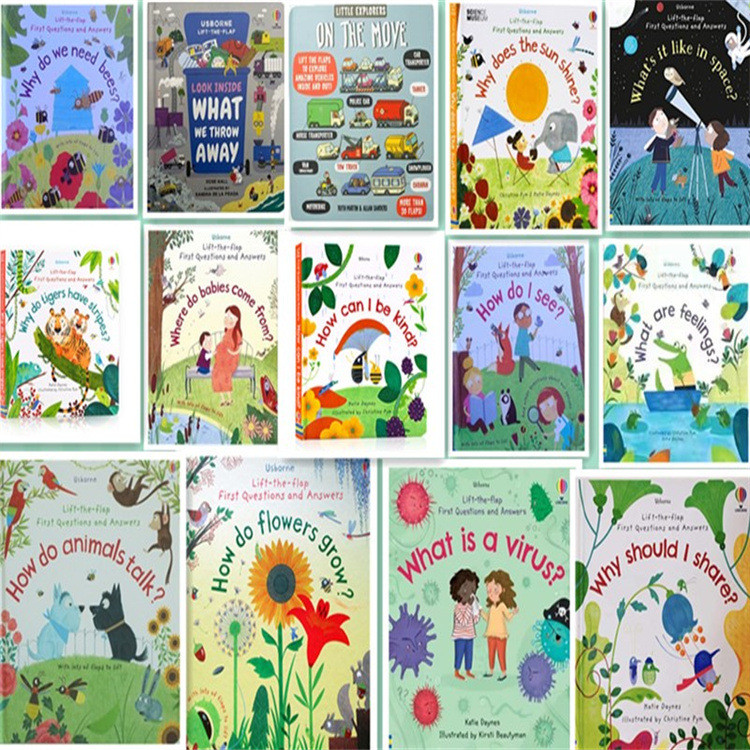 Usborne Lift The Flap คําถามและคําตอบแรก 纸板