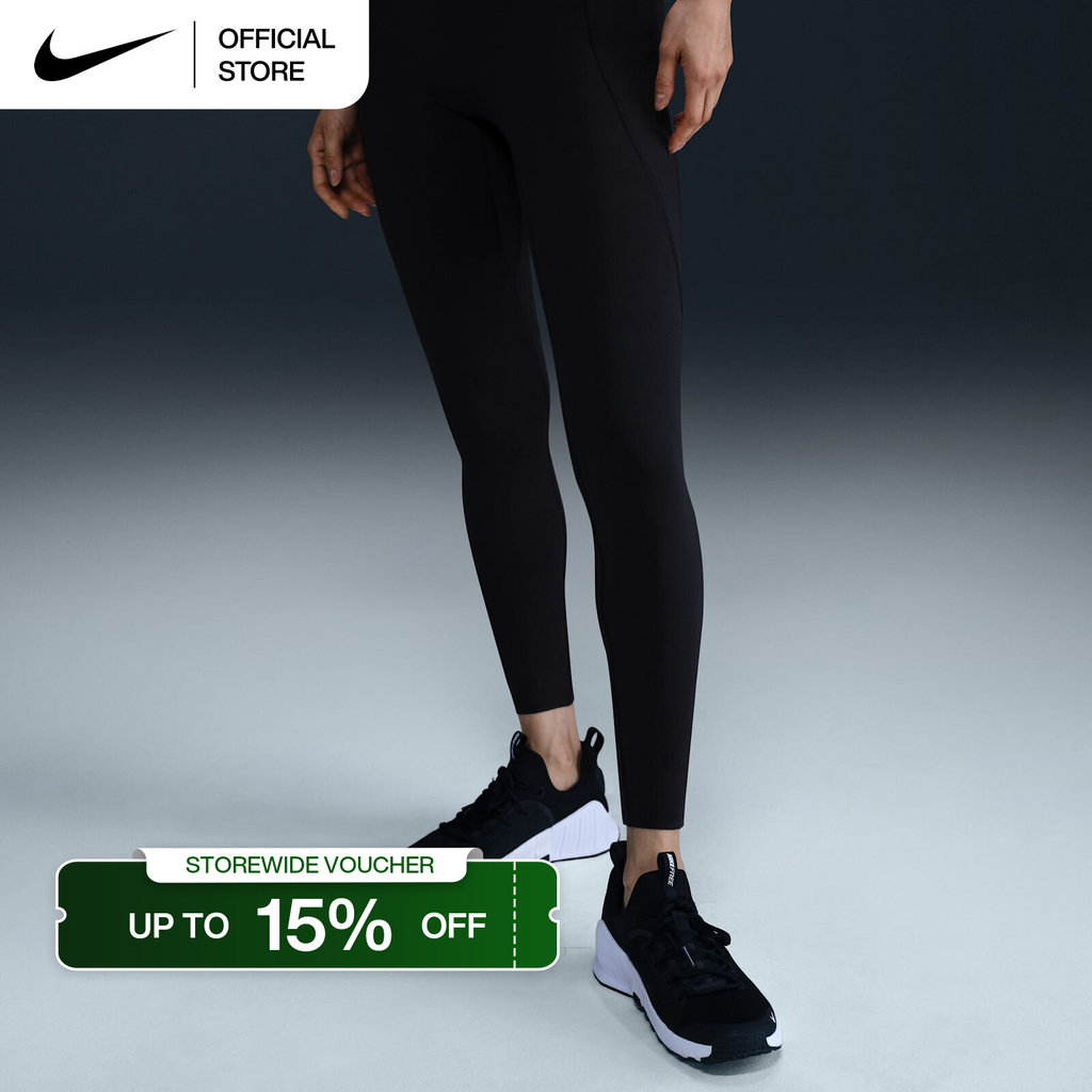 Nike Women's Universa High-Waisted Full-Length with No Front Seam Leggings - Black [HQ6811-010]