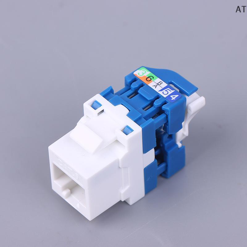 [AT] Whirling Wire CAT6 RJ45 Toolless LAN ใส่ Keystone Ethernet โมดูล Ja Gigabit UTP เครื่องมือฟรี I