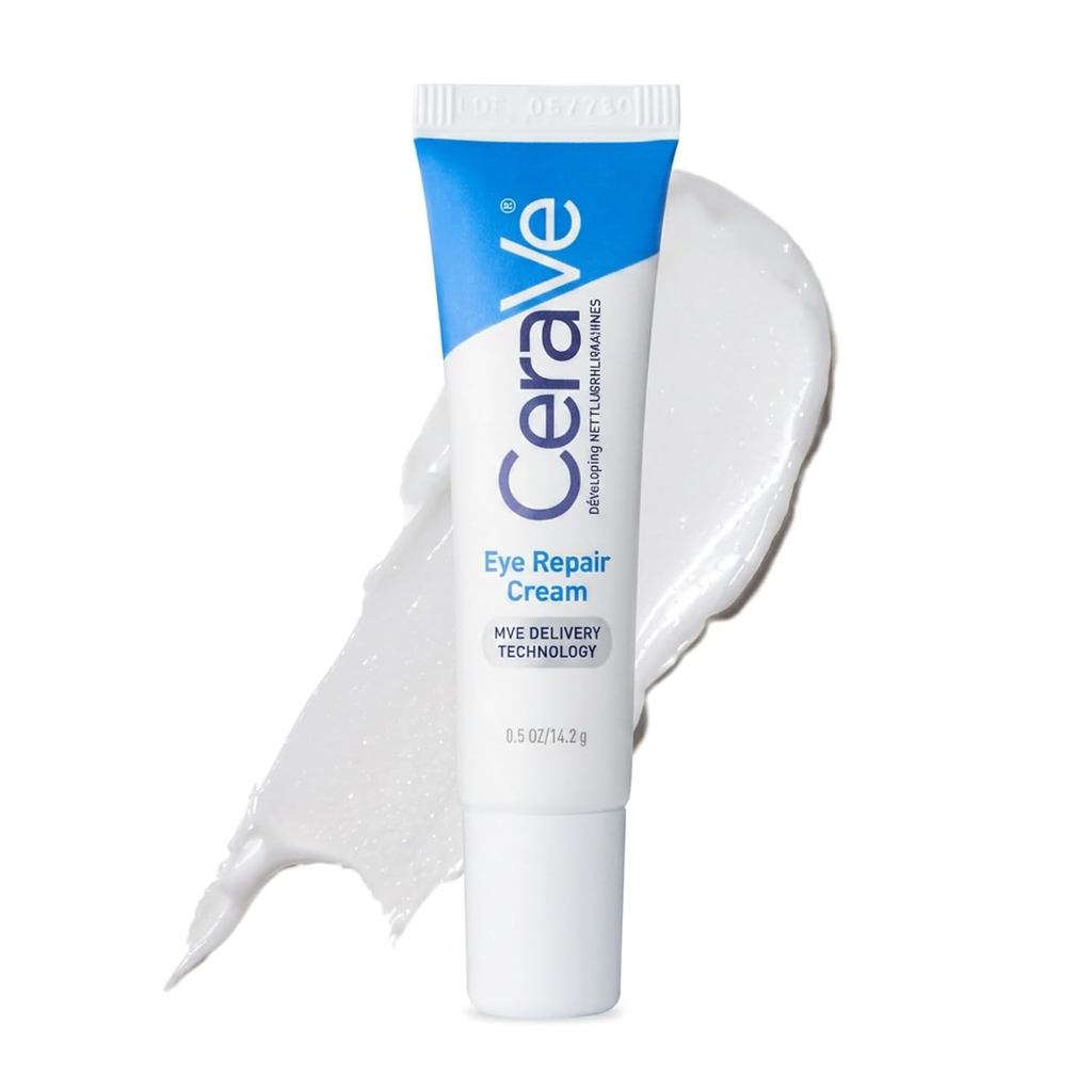 CeraVe Eye Repair Cream, ครีมบํารุงรอบดวงตากรดไฮยาลูโรนิกสําหรับความหมองคล้ํา, 0.5oz L3OT