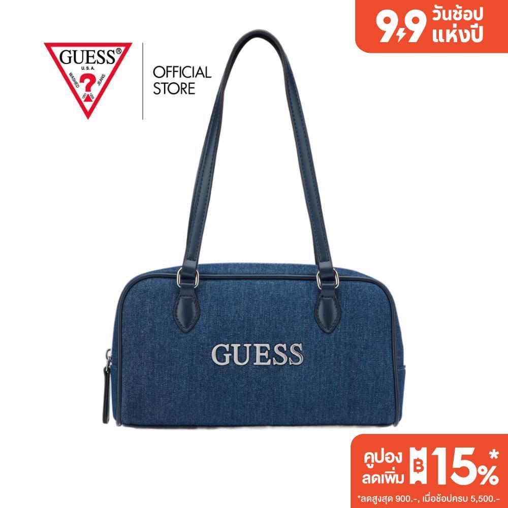 GUESS กระเป๋า รุ่น DE186672 JUSTINA MINI SHOULDER สีฟ้า