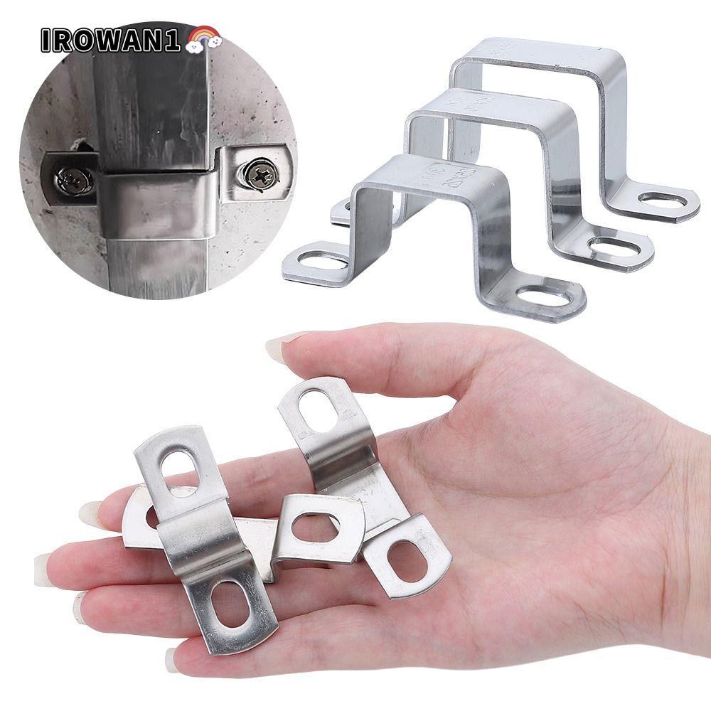 IRWAN1 Ohm Tube Card, Fastening Buckles M-รูป U-รูปสี่เหลี่ยมผืนผ้าสแควร์ Horseback ท่อ Clamp, Thick