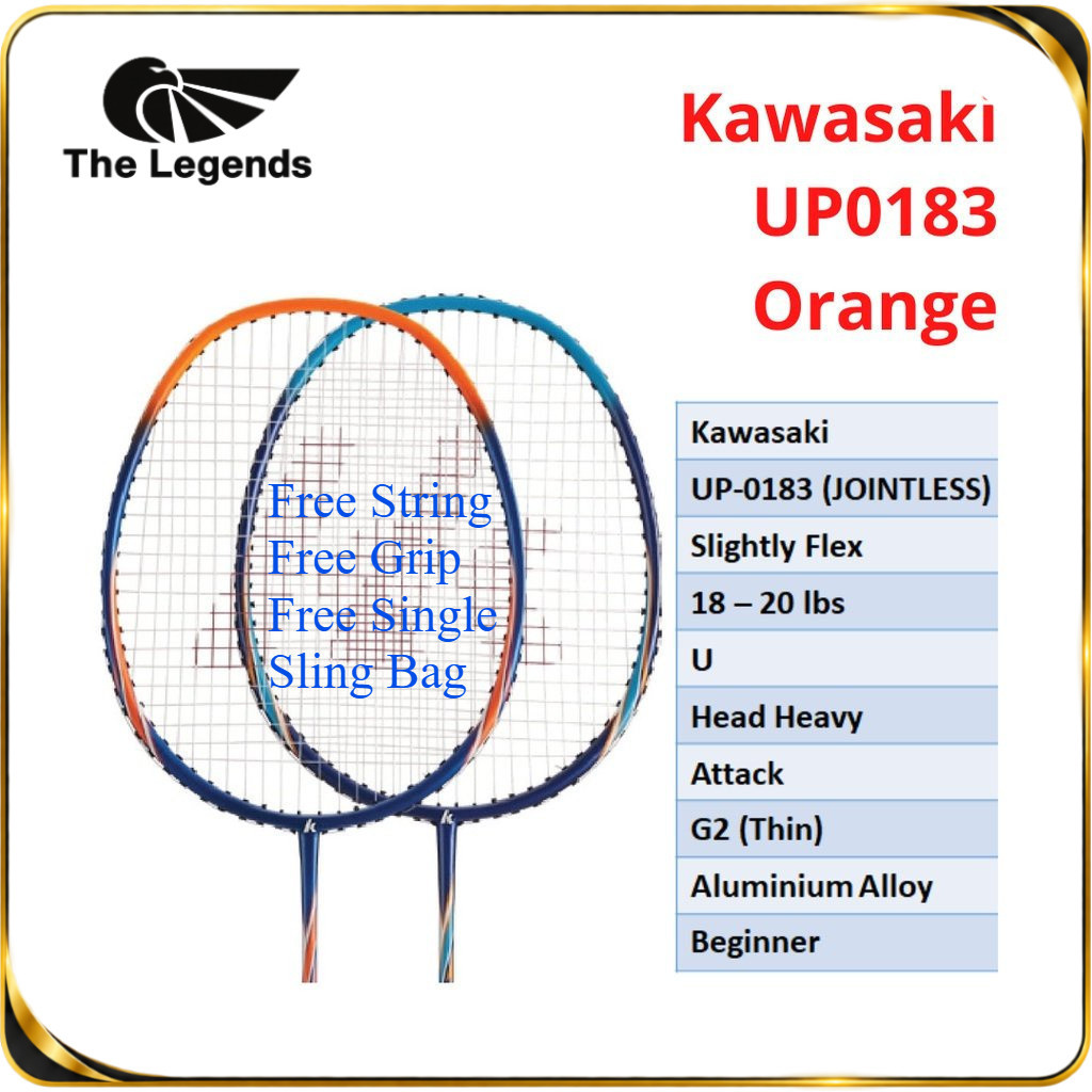 KAWASAKI ไม้แบดมินตันคาวาซากิ UP0183 ไม้ร้อย LG