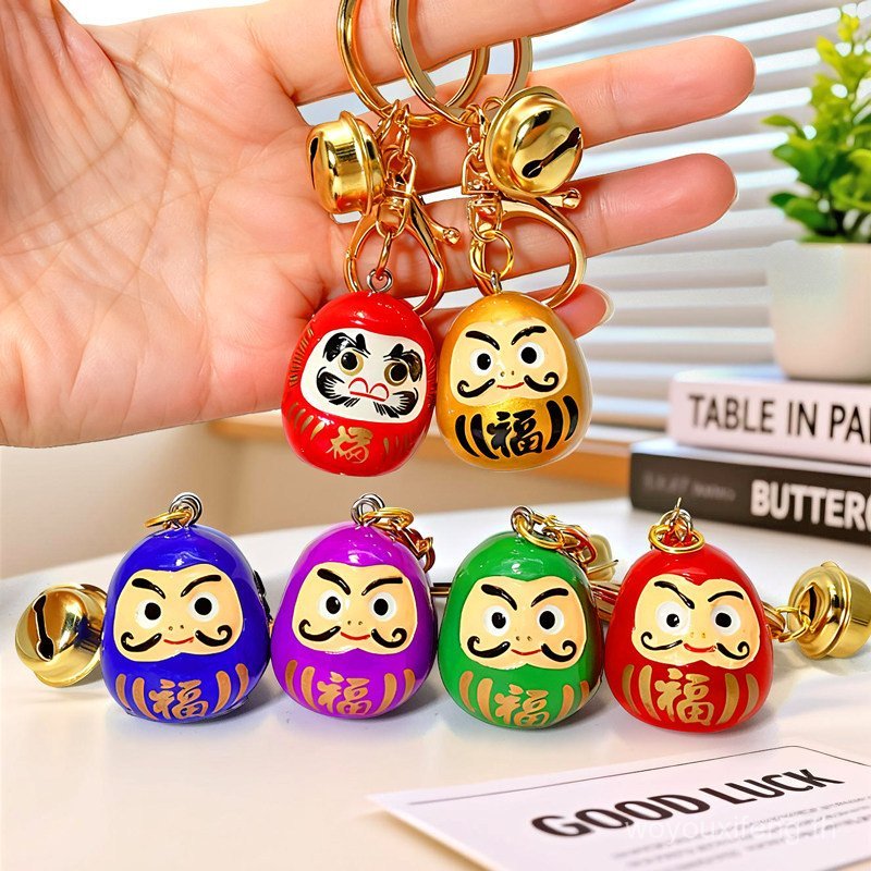 Japan Dharma Tumbler Doll Keychain Tumbler Game Bag Charm Eeyore Do Not Fall Doll Pendant