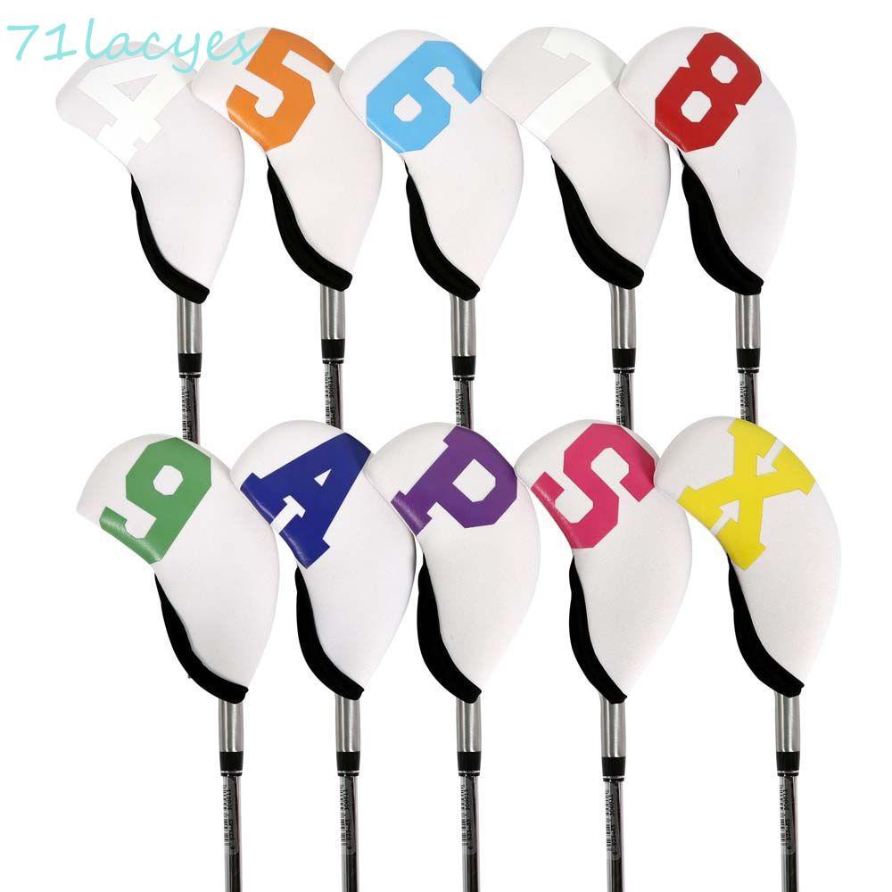 LACYES Golf Iron Headcover 4-9,P,S,A, X Sports Protective Cover Golf Putter Accessories With Number 