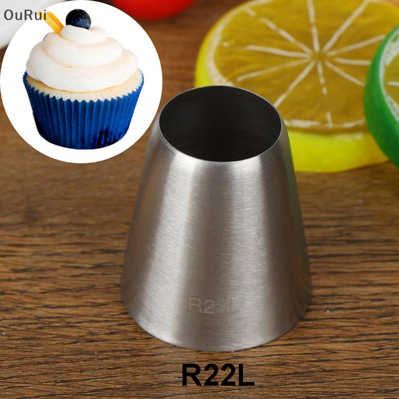 [B&C] R22L หัวฉีดตกแต่งปลายท่อกลม เคล็ดลับขนม เครื่องมือทําขนมเค้กฟองดอง {th}
