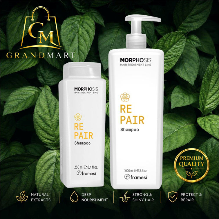 Framesi Morphosis Repair Shampoo 250/1000 ml แชมพูสำหรับผมแห้งเสีย