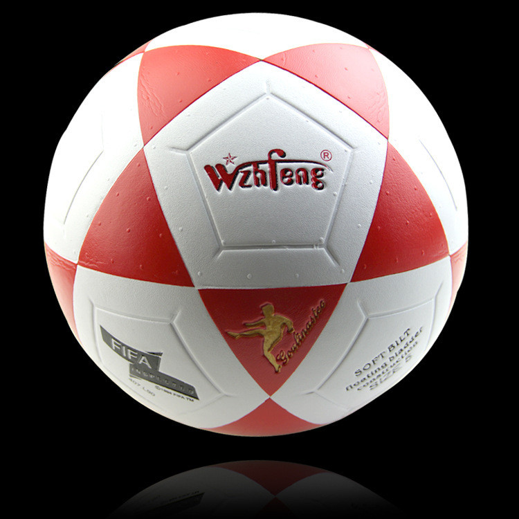 ฟุตบอลลมของกษัตริย์ ปกติ 11 คน เลขที่. 5 Standard Training Football Game Ball Machine Sticky PU Foot